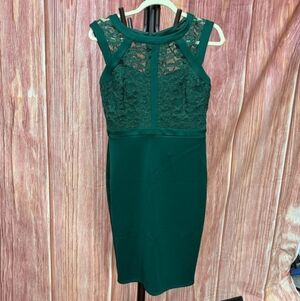 Enfocus Studio Teal Embellished Midi Dress